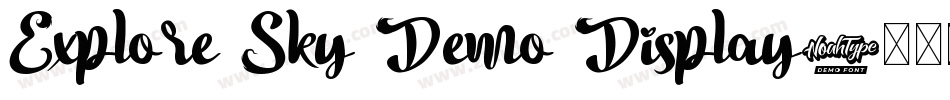 Explore Sky Demo Display字体转换